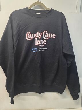 Candy Cane Lane Prime Video Movie Promo Sweatshirt Hanes EcoSmart Black M